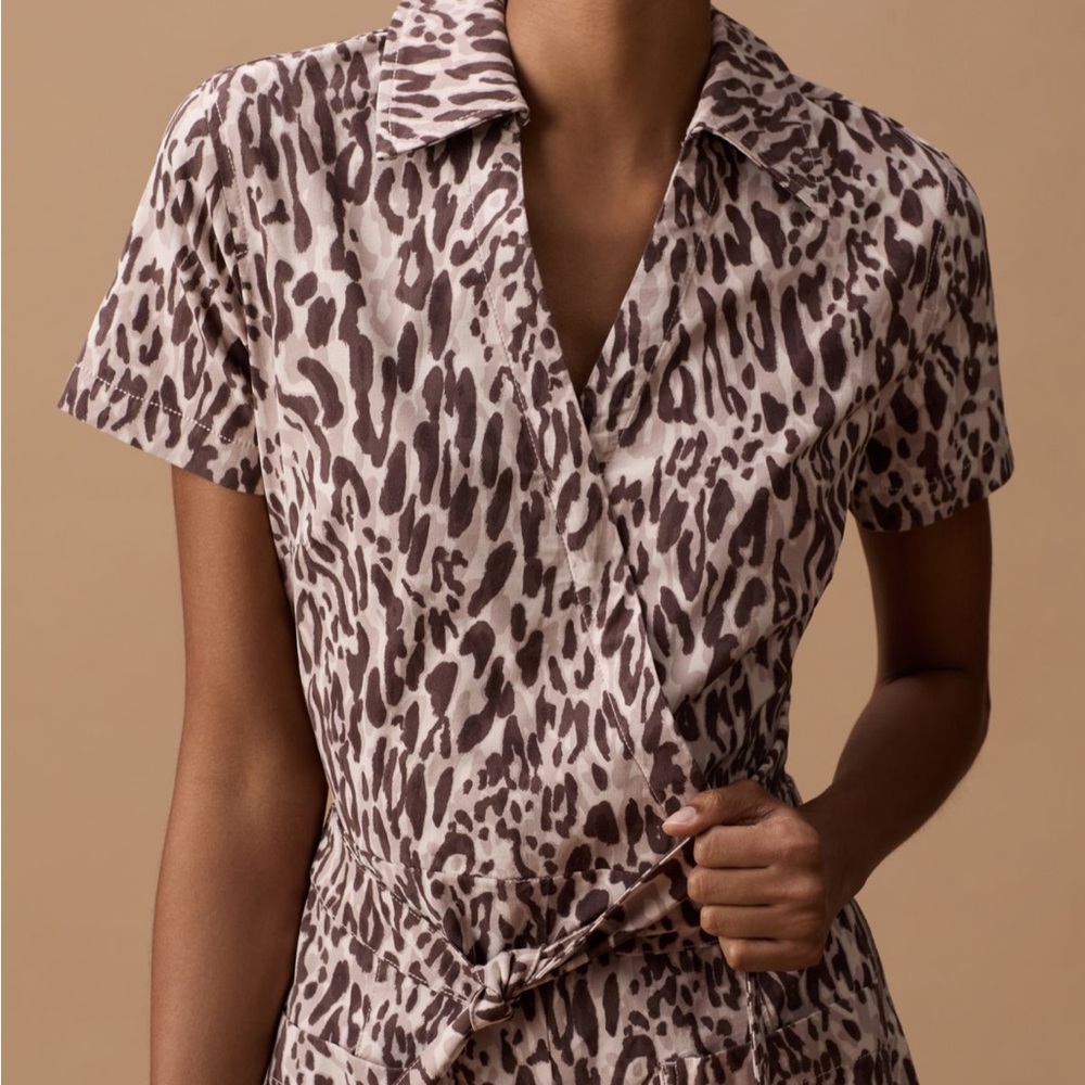 Maeve Stylish Leopard Print Jumpsuit - Picture 2 of 7